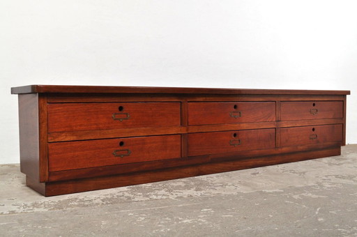 Antike Mahagoni-Kommode / Fernsehschrank, 1930er Jahre