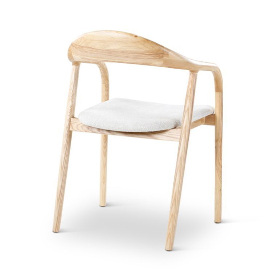 Image 1 of Sillón fresno natural 8 piezas