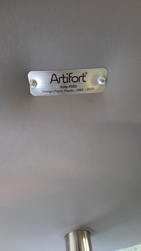Image 1 of Artifort F550 Tulpen-Sessel von Pierre Paulin (mit Hocker)