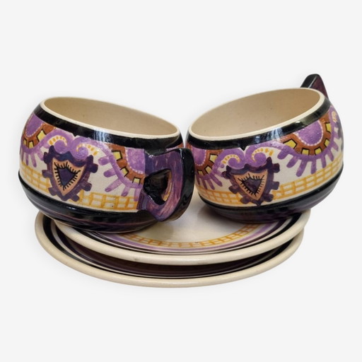 P.Fouillen cups and saucers