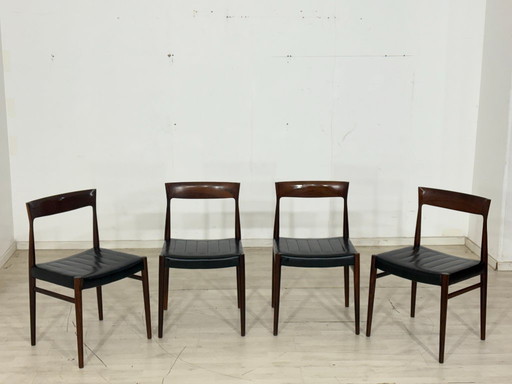 4 sillas vintage Casala / sillas de comedor de palisandro / sillas de cocina