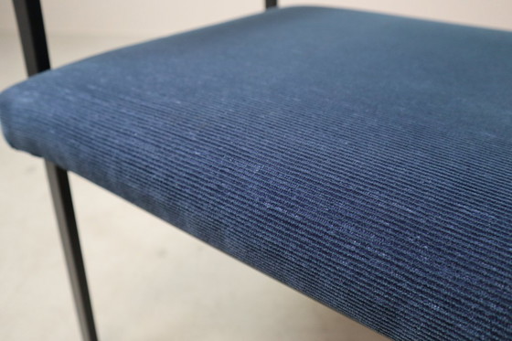 Image 1 of  Pair of Postmodern armchairs in steel and mahogany, 1970s