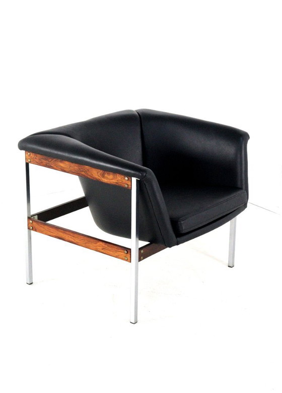 Image 1 of Geoffrey Harcourt voor Artifort fauteuil stoel model 042 vintage gestoffeerd