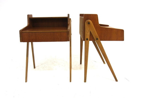Set de 2 tables de chevets en teck, Suède, 1950