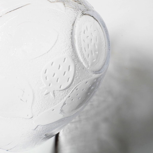 Vintage Kosta Boda Tropic Glass Fruit Bowl, Scandinavian Fruit Design / 1989