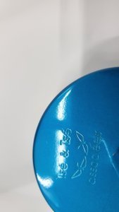 Image 1 of Tsé Tsé Aluminium Wandleuchten Blau, Frankreich (Satz von 2)