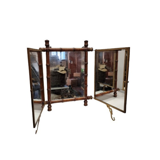 Image 1 of Miroir triptyque de style japonais ancien