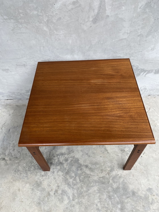 Image 1 of Mesa de centro de teca retro, mesa auxiliar, Niels Bach, danés