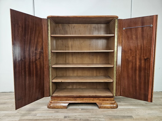 1930s Austrian Art Deco walnut burl sideboard – Sideboard cabinet, Wood (photo 12 of 18)