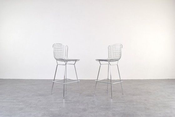 Image 1 of Sgabelli da bar vintage di Harry Bertoia per Knoll International, anni '70, set di 2