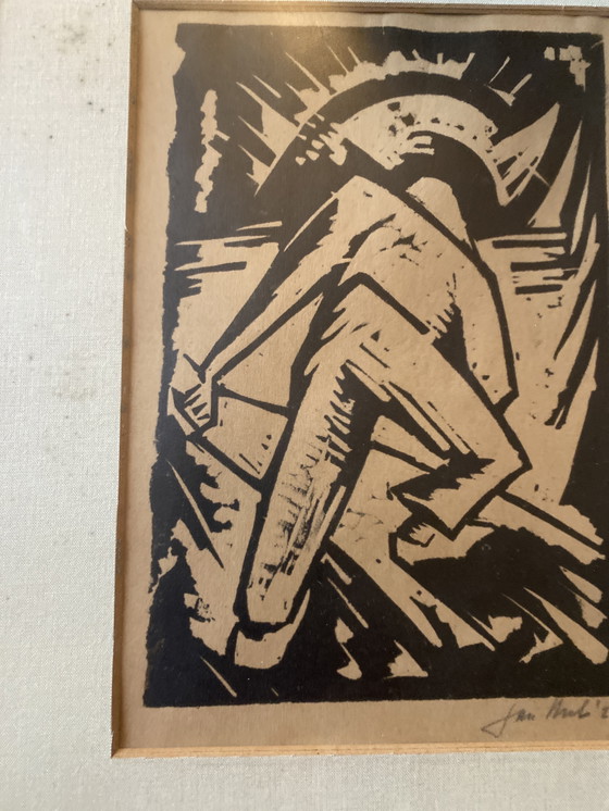 Image 1 of Expressionistischer Holzschnitt, 1928, Jan Hubert