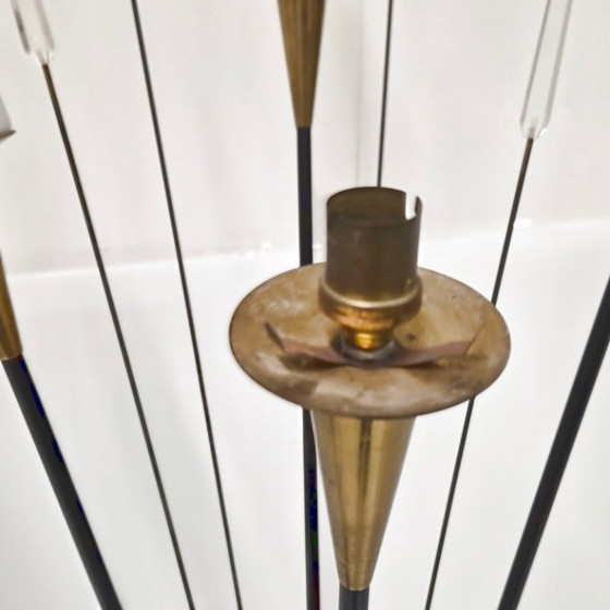 Image 1 of PAIRE DE LAMPADAIRES VINTAGE 1950 MAISON LUNEL ATTRIBUES A RENE MATHIEU 50S