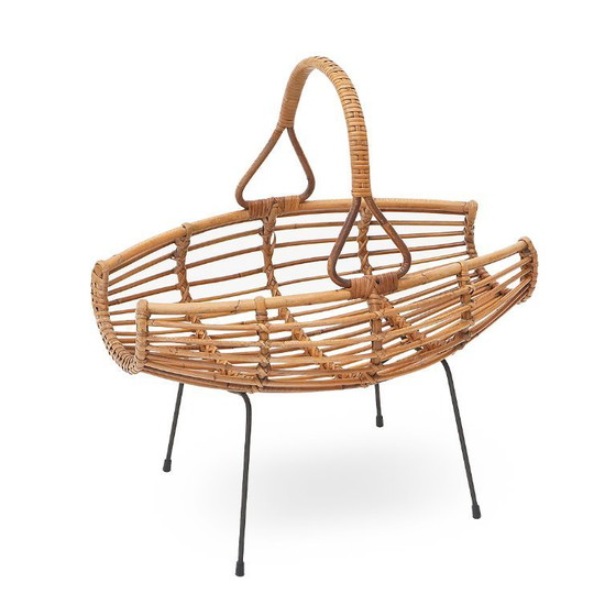 Image 1 of Portariviste in rattan, anni '50