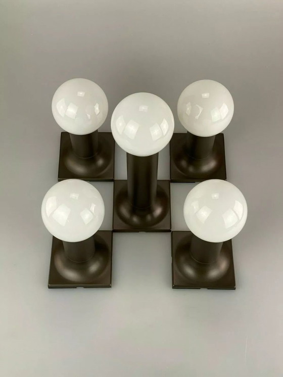 Image 1 of Applique anni '60 e '70, lampade da parete a tubo di Rolf Krüger per il personale anni '60 e '70