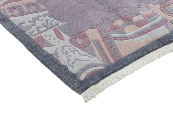 Original Modern Designer Highland Wool Rug Nepal 295 x 199 cm, Rugs & carpets, Purple (photo 4 of 9)