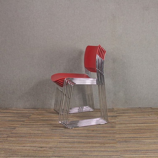 6x HOWE 40-4 Chaise de cantine empilable