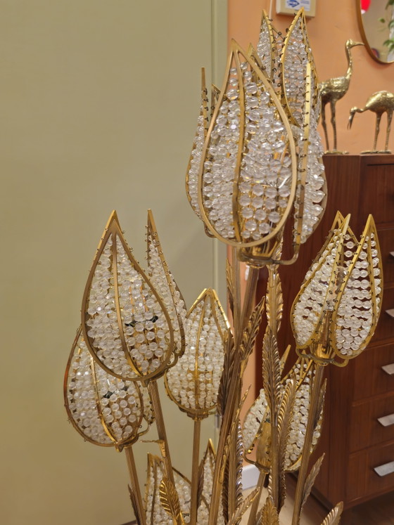 Vintage PALWA Tulip Floor Lamp Table Lamp Brass – Floor lights, Metal (photo 12 of 15)