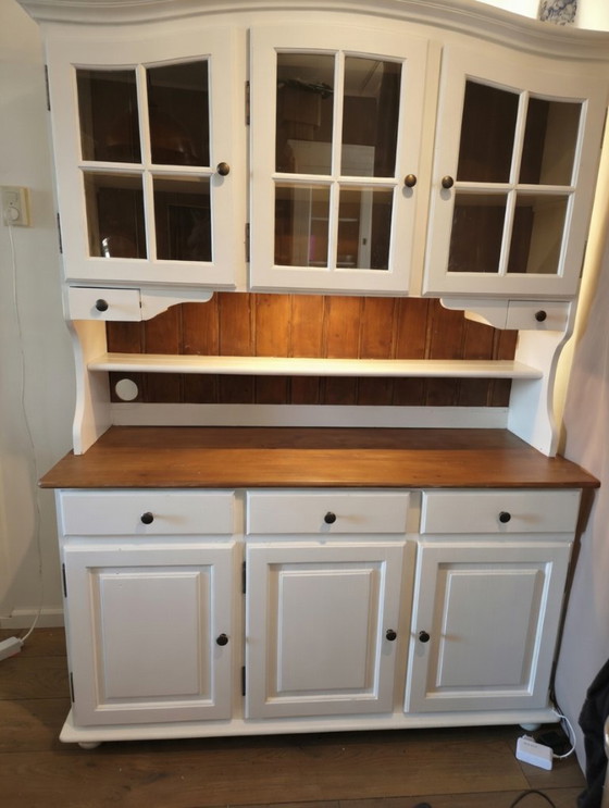 Image 1 of French Provençal or Rustic Farmhouse Buffet and Display Cabinet