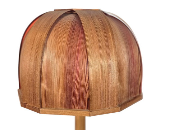 Image 1 of GB Solbackens Svarveri - grenenfineer - vloerlamp - Zweden - 1970's