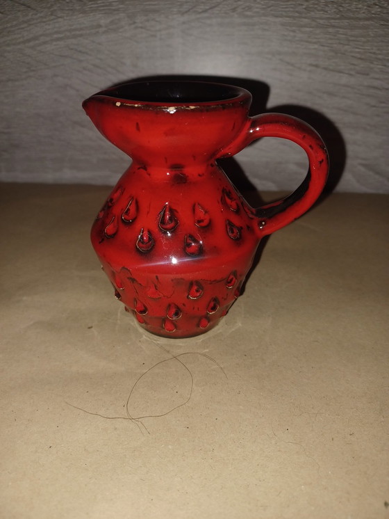 Image 1 of Fratelli Fanciullacci Strawberry Vase Pitcher Vintage
