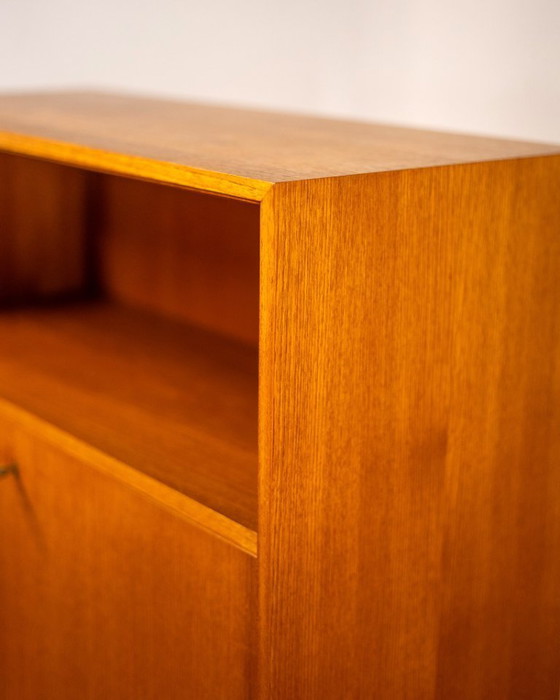 Image 1 of Mobiletto scrittoio in teak e acciaio cromato di Franz Meyer Möbel, Germania, anni '60