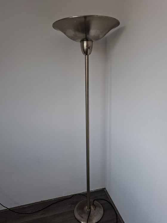 Art Deco Stijl Staande Lamp – Vloerlampen, Metal, Brass (photo 2 of 5)