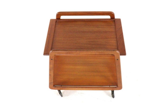 Image 1 of Sika mobler trolley 'Knebel' met omkeerbaar 'dien'blad vintage Deens