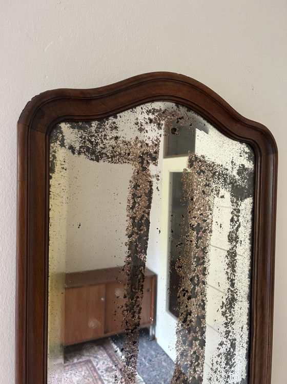 Specchio antico bisellato e invecchiato con cornice in rovere – Wood, Glass (photo 3 of 7)