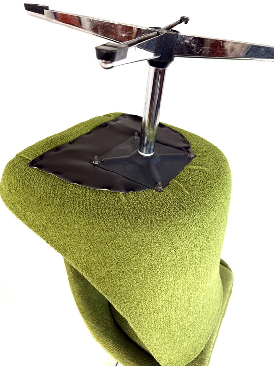 Set of 2 Vintage Cocktail Armchairs '60s – Chrome, Textile (photo 7 of 9)