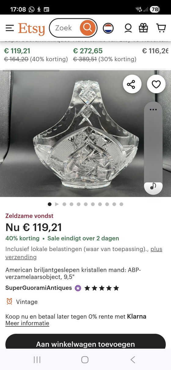 Image 1 of ¡Cesta de cristal de plomo!