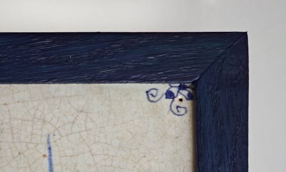 Image 1 of Antique Delft tile with animal motif – 18th century - pig
