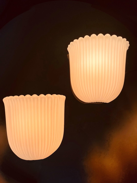 Image 1 of Set Glashütte Tulip Wall Lamps