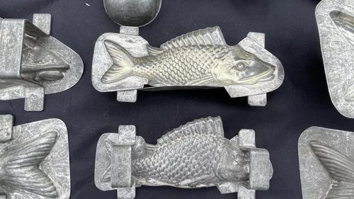 Moules à Chocolat Antiques en Métal, années 1900, Lot de 129 – Accessoires de cuisine, polished steel, Metal (photo 16 of 18)