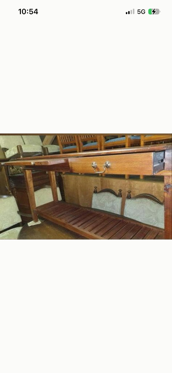 Image 1 of table d'appoint en bois de teck
