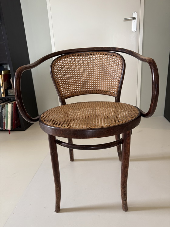 Set van 8 Drevounia/Thonet Stoelen – Eetkamerstoelen, Rattan, Wood (photo 4 of 5)