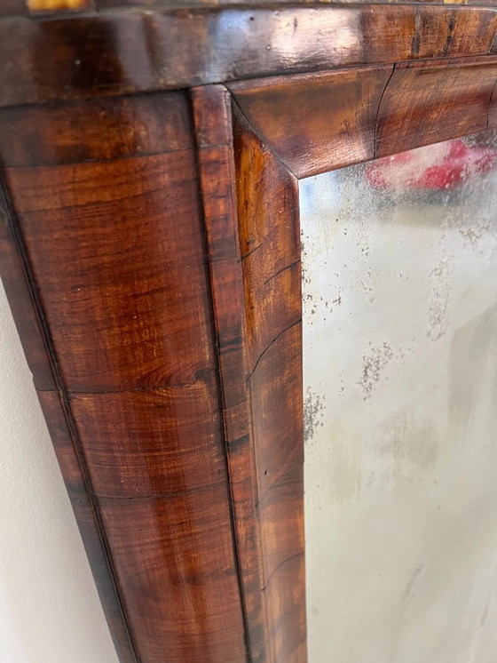 Image 1 of Cassettone - Noce - Comò con specchiera