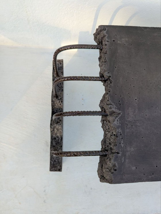 Image 1 of Wallavibe - D.B - Tavolino da caffè - Tavolo a L - Stile brutalista - Mobile scultoreo