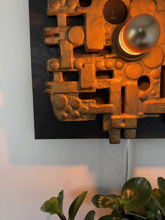 Image 1 of Vintage Brutalistische wandlamp, Brakelman & Becker ‘70