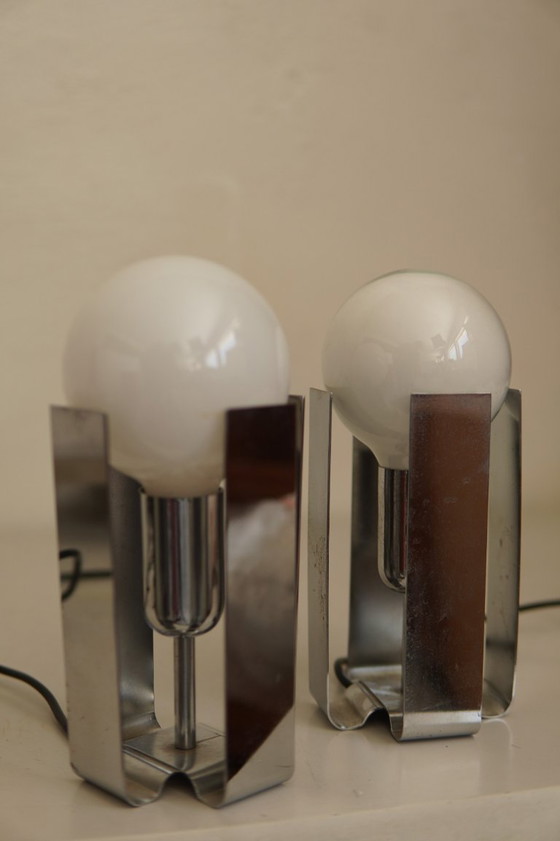 Lampade Bilia vintage di Claudio Salocchi per Lumenform, Italia, anni '70 – Set di 2 – Lampade da tavolo (photo 6 of 7)