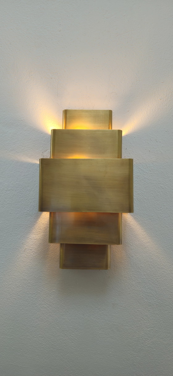 2 hermosas lámparas de pared estilo Art Déco – Apliques, Brass (photo 3 of 5)