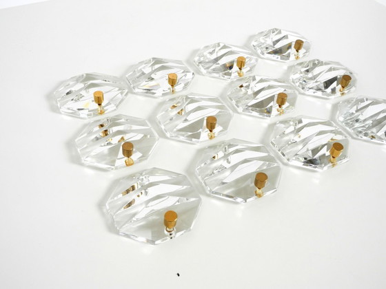 Beautiful Original 1960s Kinkeldey Crystal Glass And Brass Wall Lamp – Wall lights (photo 20 of 20)