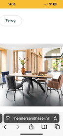 Henders & Hazel sala da pranzo Livada 220 x 107 x 77 naturale