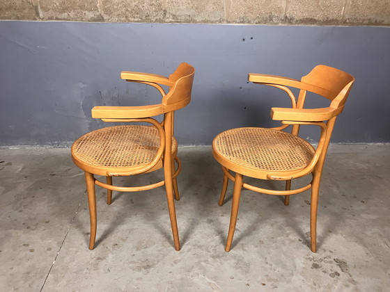 Image 1 of Thonet 233 replicas bentwood webbing vintage