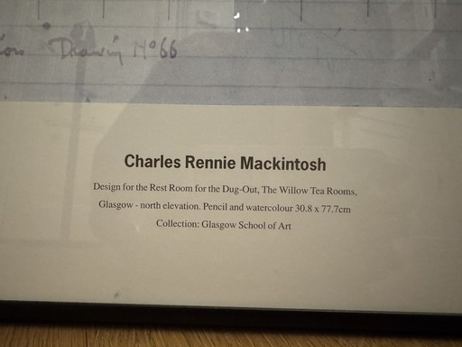 Ingelijste poster Charles Rennie Mackintosch 625/850