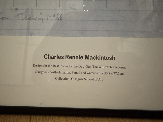 Image 1 of Framed poster Charles Rennie Mackintosch 625/850