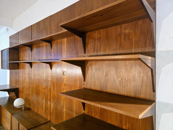 Image 1 of Poul Cadovius Royal System 60s Mid Century Teak Vintage Shelving Unit Wall Shelf System 