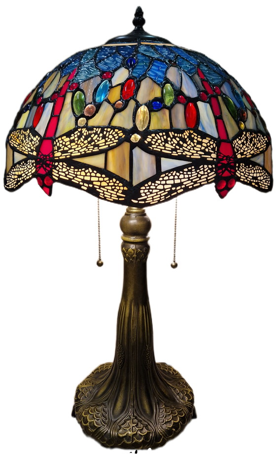 Image 1 of Beautiful Tiffany-style table lamp 65x40