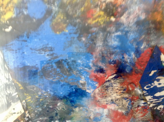 Image 1 of Henk van Gemert “Paysage” little gem. Technique, collage.