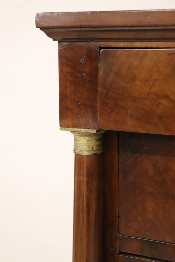 Image 1 of Antique Empire Chest of Drawers in Walnut, Italy Early 19th Century
