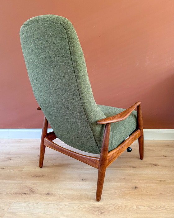Poltrona reclinabile vintage – Poltrone, Textile, Wood (photo 10 of 14)